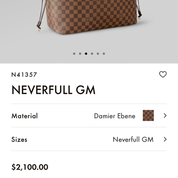 LOUIS VUITTON  NEVERFULL GM - Picture 3 of 12